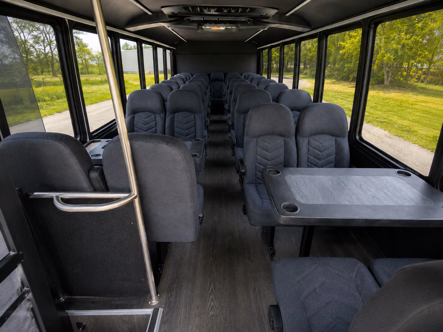 alameda 18 passenger minibus inside