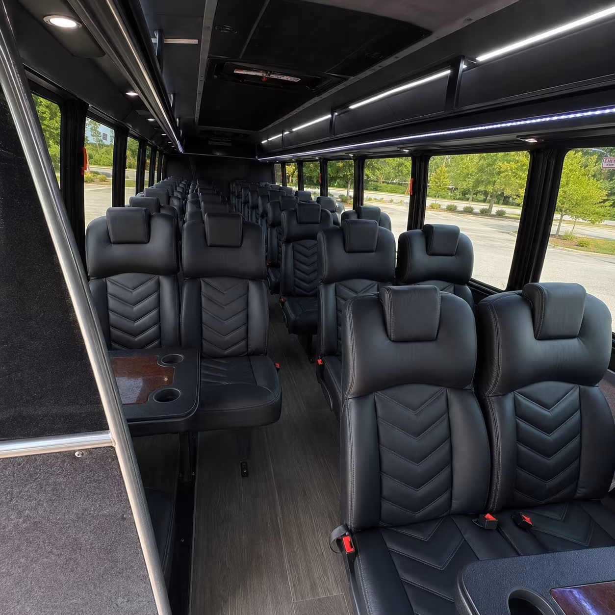 alameda 25 passenger minibus inside