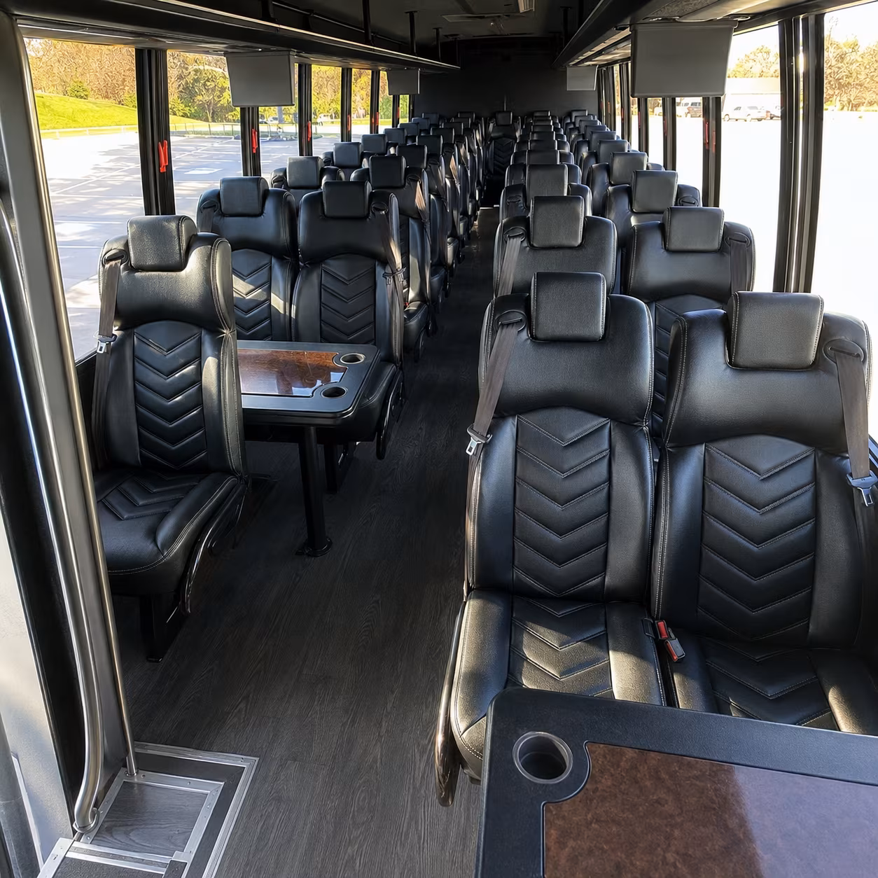 alameda 25 passenger minibus interior