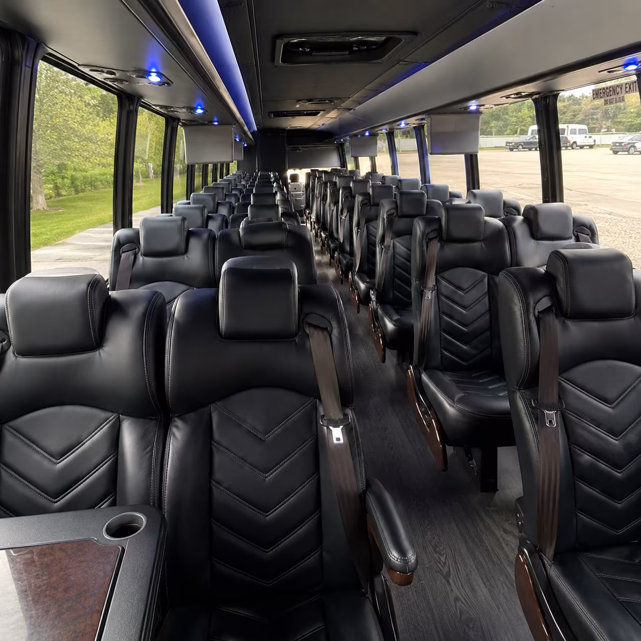 alameda 28 passenger minibus inside