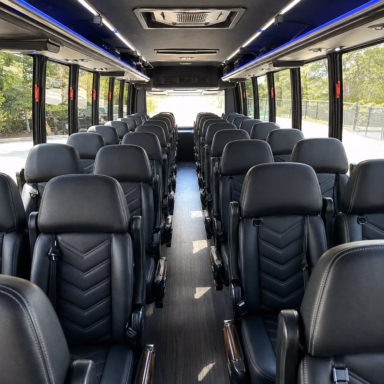 alameda 35 passenger minibus inside