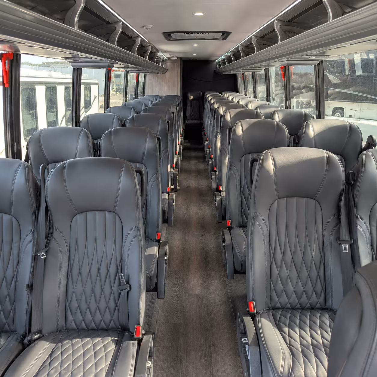 alameda 35 passenger minibus interior