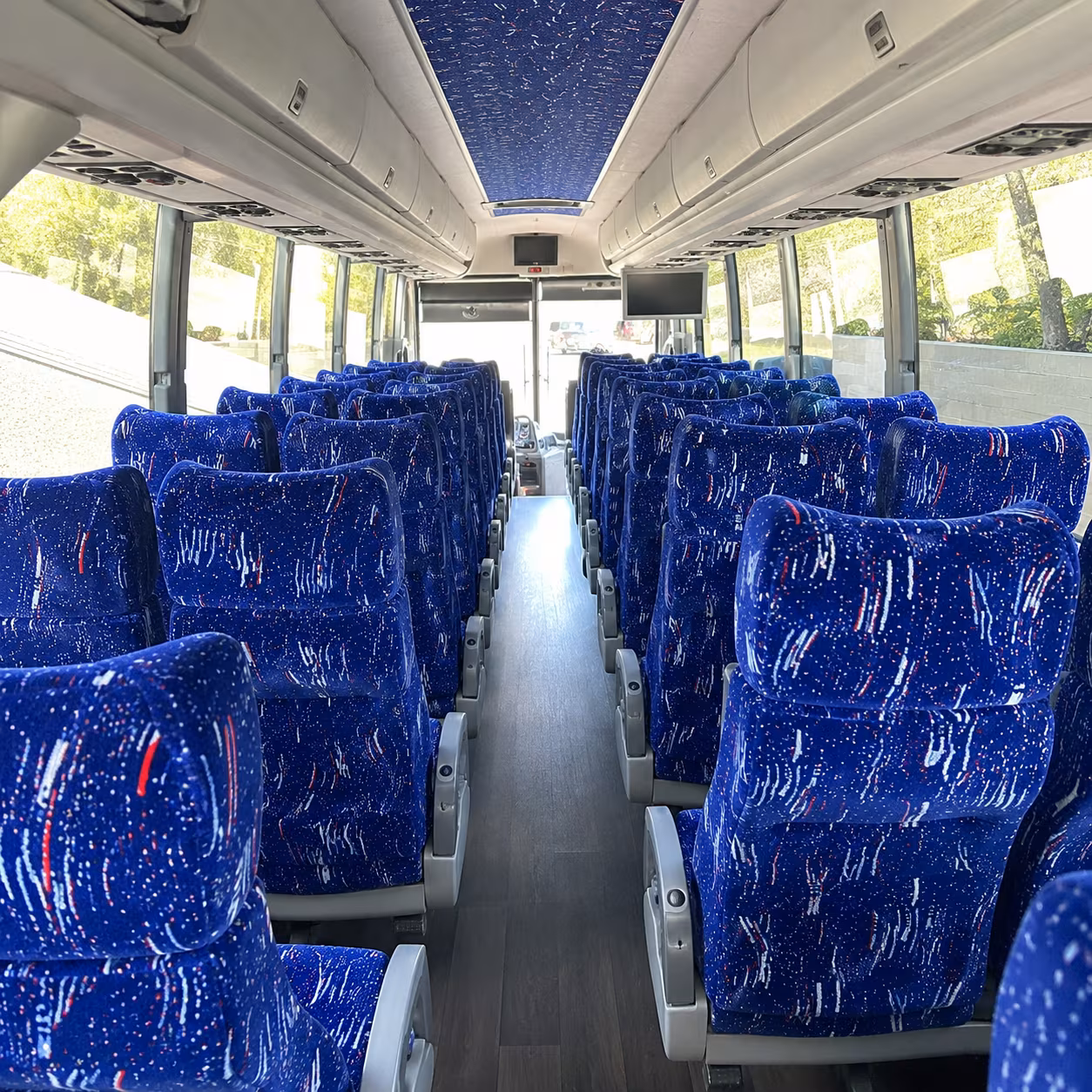 alameda 50 passenger charter bus interior