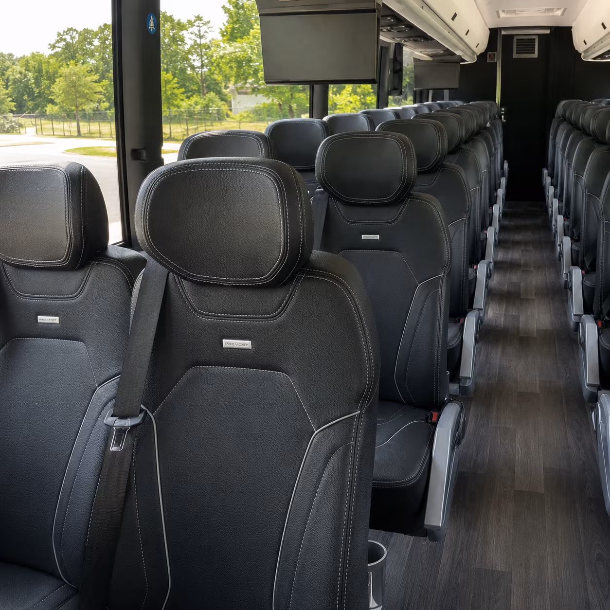 alameda charter bus interior