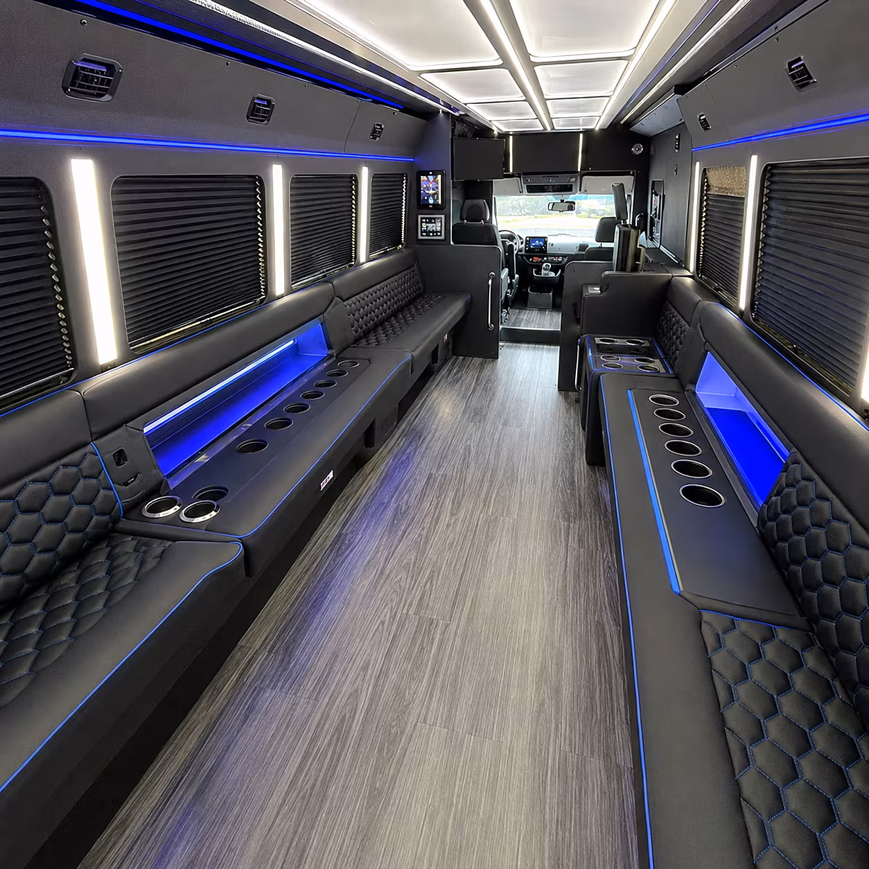 alameda party bus inside