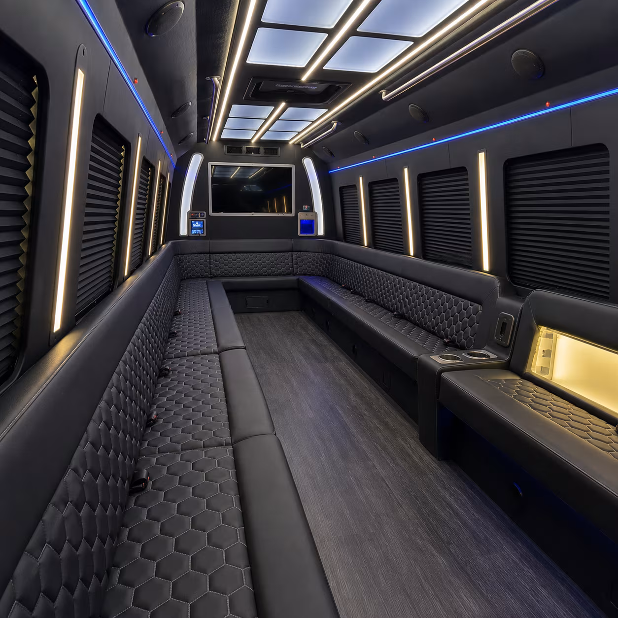 alameda party bus interior